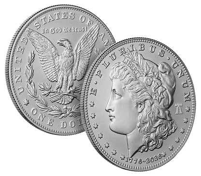 2026 Morgan Silver Dollar $1 Coin EU