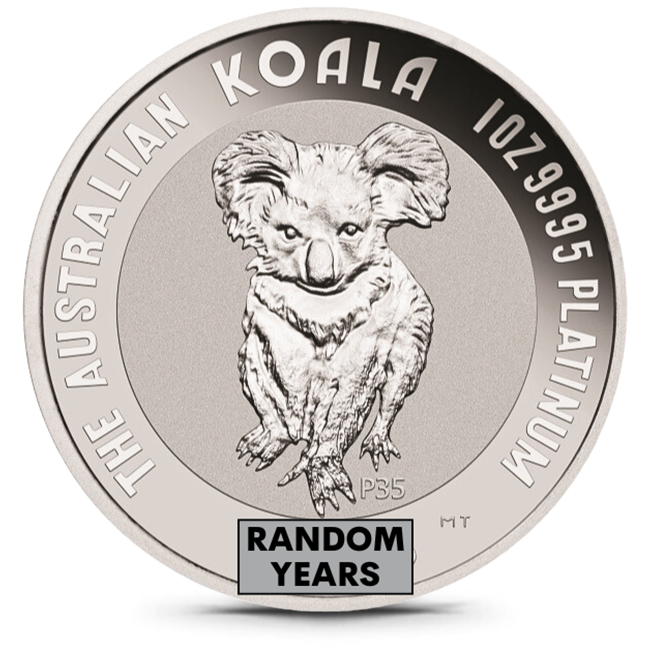 Australia 1 Oz Platinum Koala random year
