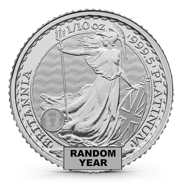 Great Britain one tenth ounce Platinum Britannia random year